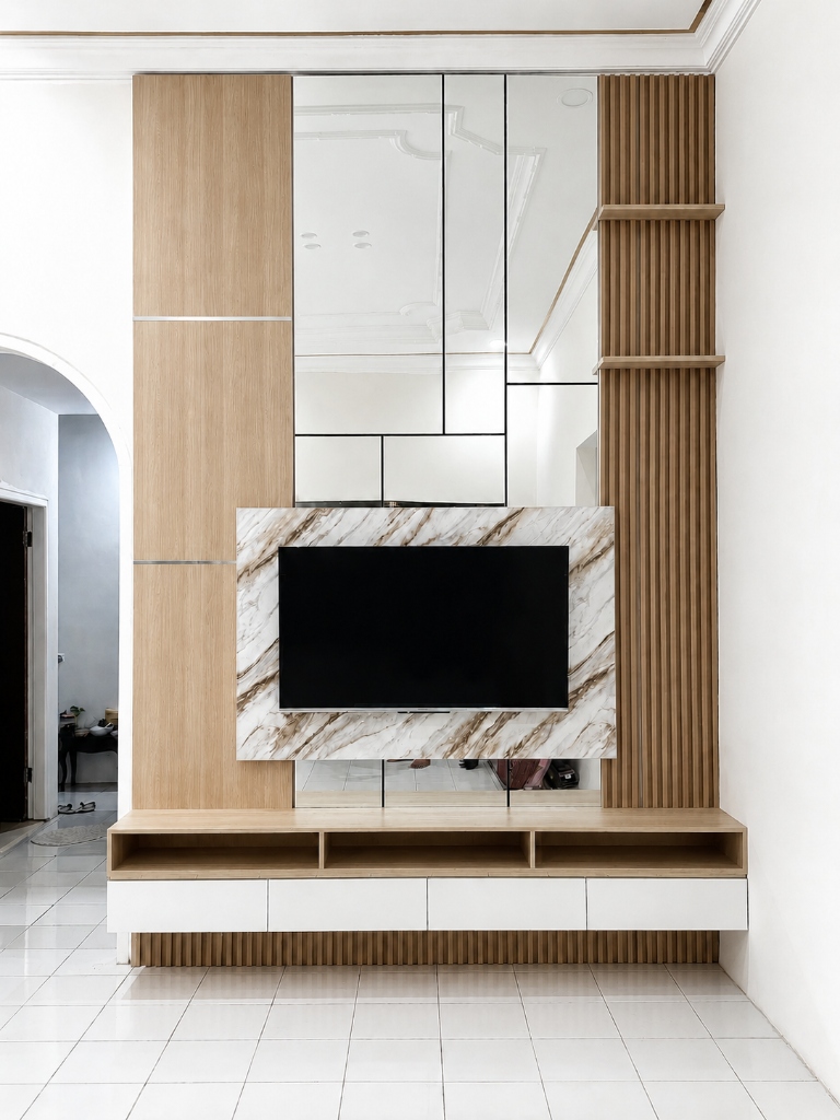 Interior — TV Wall Full View